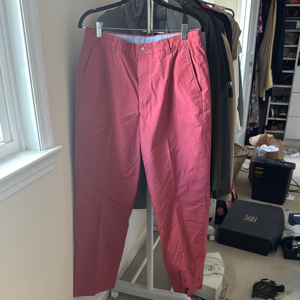 Brooks Brothers pants men’s 33x32 red Hudson pant